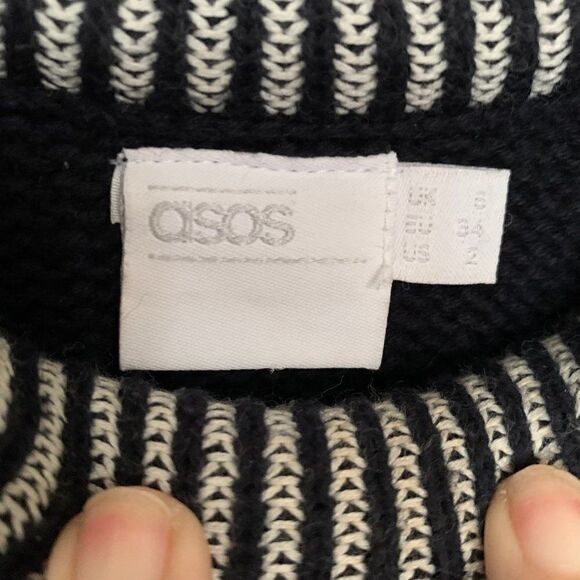 Asos Maternity Dark Navy Knit Sweater Crew Neck 2 - Picture 6 of 6